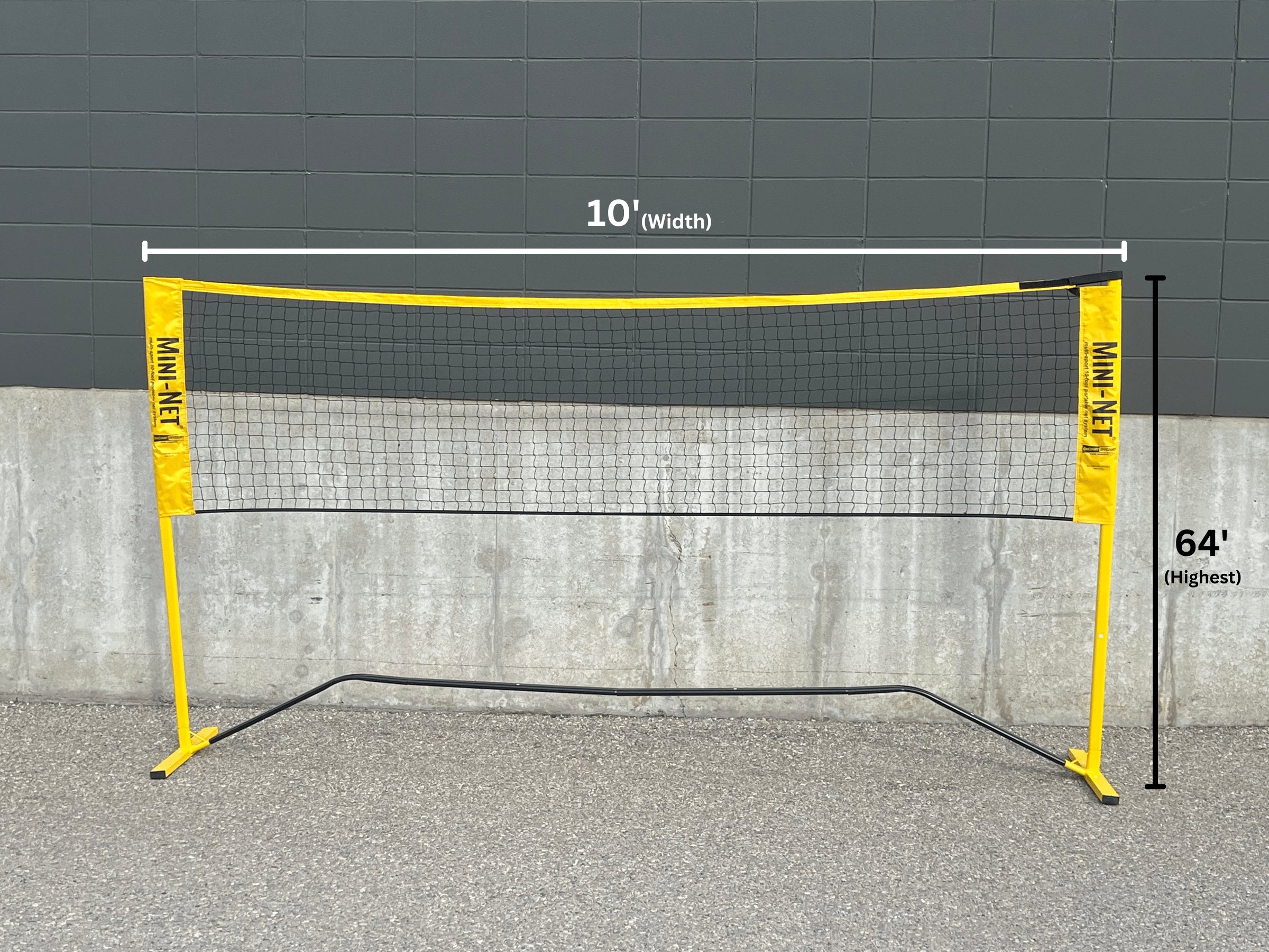 OnCourt OffCourt Nets Quick start Mini Pickleball & Badminton Net - Oval Poles