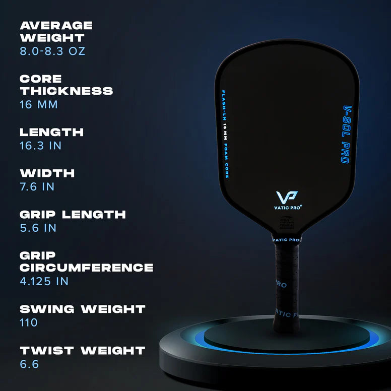 V-SOL Pro pickleball paddle 5.6in handle