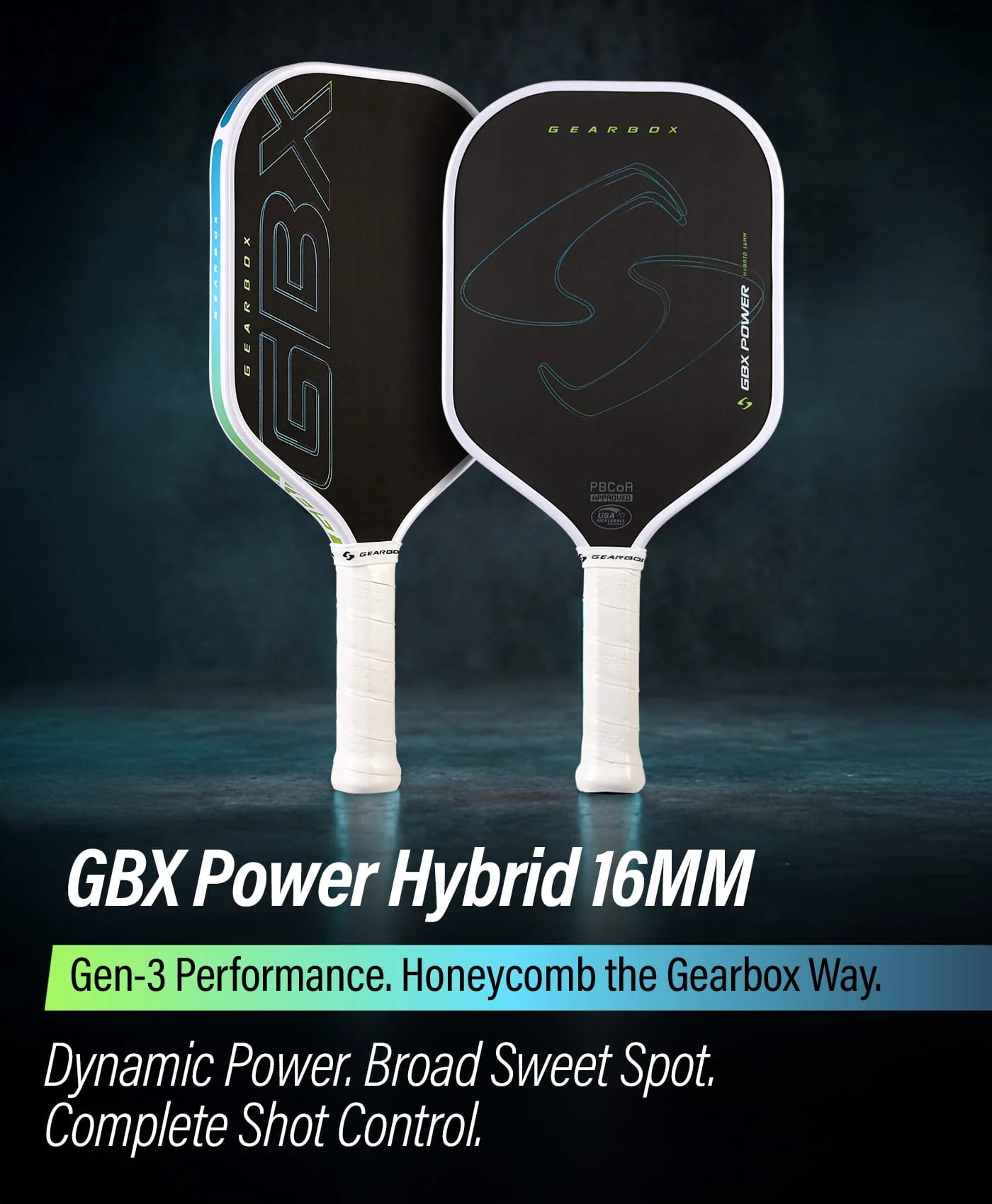GearBox GBX Power Hybrid 16mm Gen-3 Pickleball Paddle