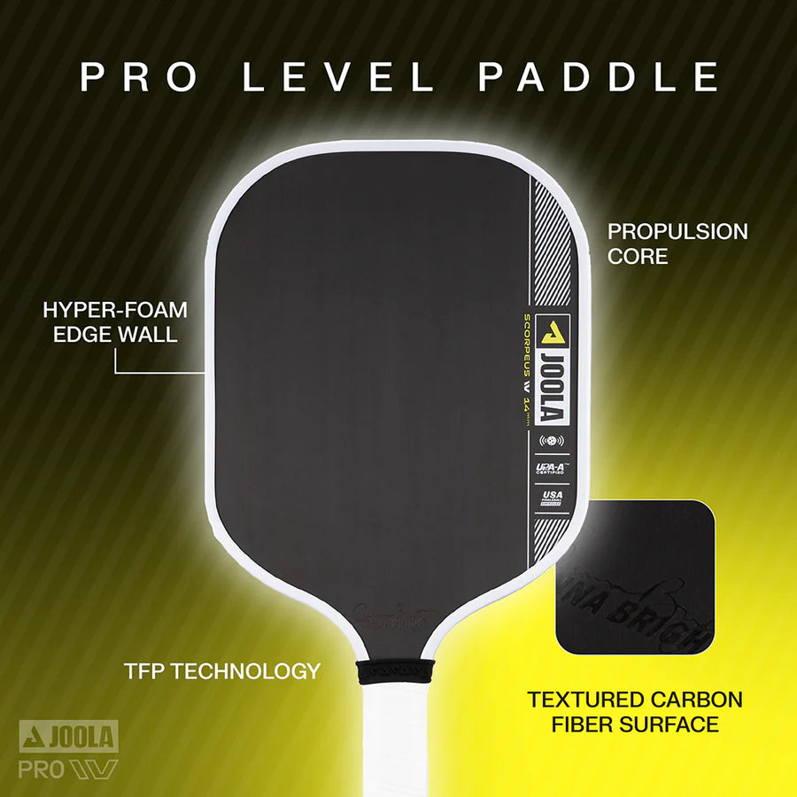 JOOLA Collin Johns Scorpeus Pro IV 16mm pickleball paddle