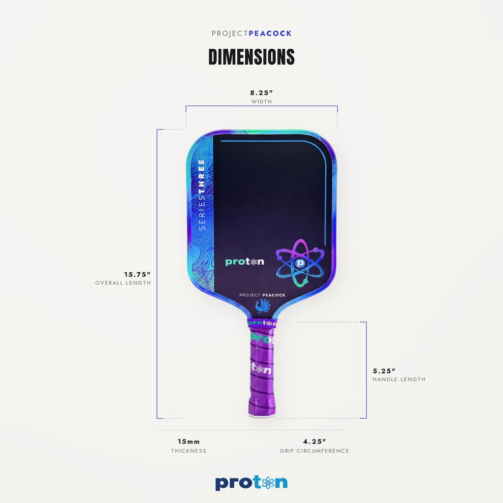 Proton Project Peacock Pickleball Paddle