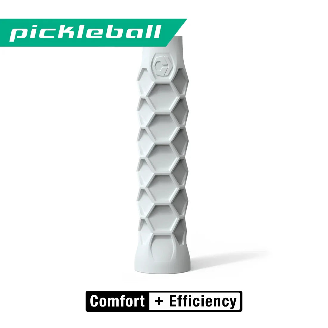 Hesacore Pickleball Elongated Grip - 6.0 Inches Long - Regular Feel - White