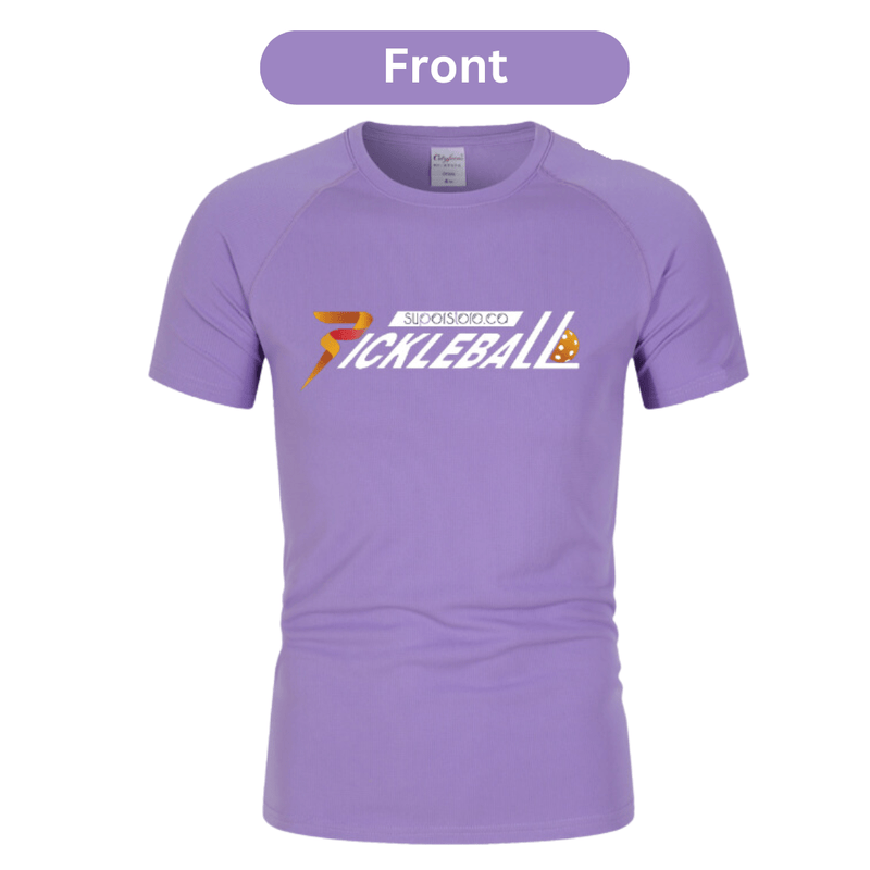 Pickleball Superstore Clothing Light Purple-Logo Front / S Women's Dry Fit Short Sleeve