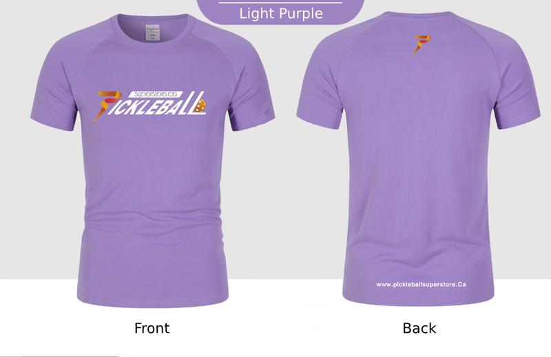 Pickleball Superstore Clothing Light Purple-Logo Front / XXS Women's Dry Fit Short Sleeve