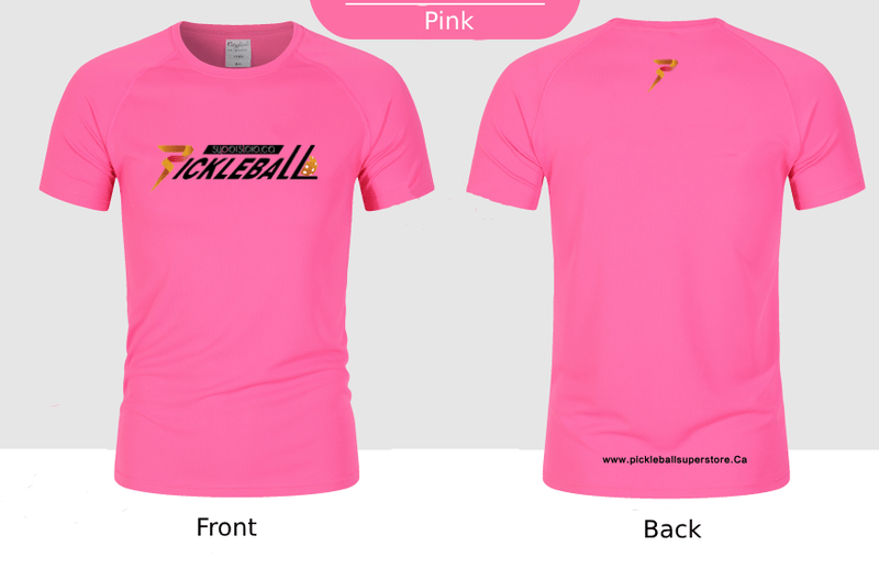 Pickleball Superstore Clothing Pink-Logo Front / XXS Women's Dry Fit Short Sleeve