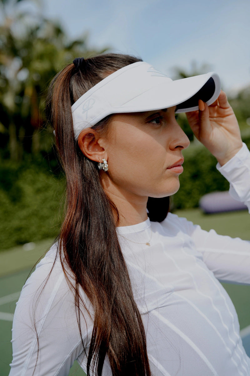 Selkirk Caps White Parris Todd Signature Collection Pickleball Visor