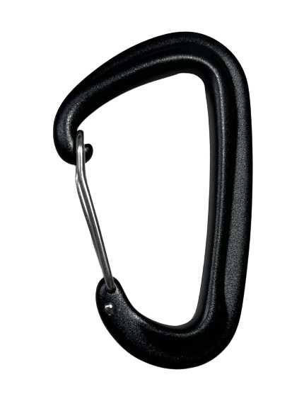 Top Rally Others Black Aluminum 12kN Heavy Duty Snap Hook Carabiner Clips
