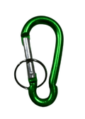 Top Rally Others Green Aluminum Snap Hook Carabiner Clips Keychain