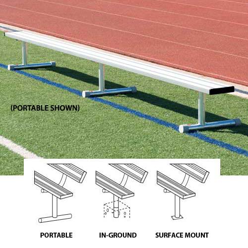 BSN Court Equipment Aluminum Player's Bench Without Backrest