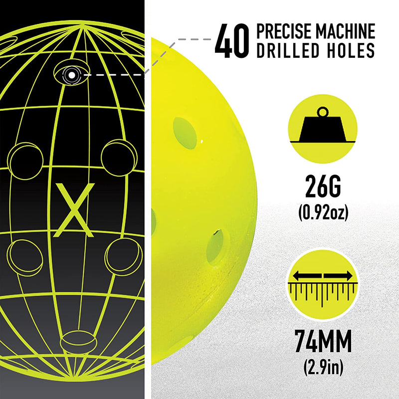 Franklin Balls Franklin X-40 Outdoor Pickleball Balls