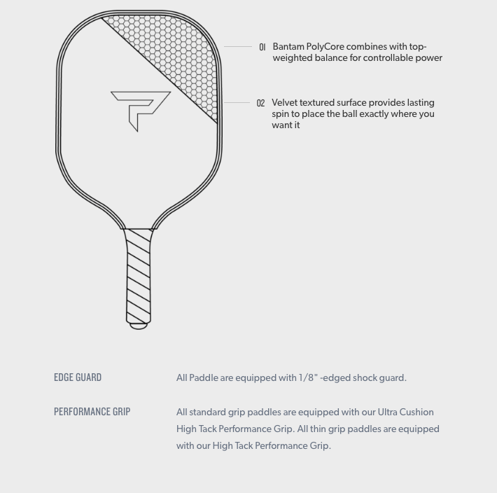 Paddletek Pickleball Paddles Paddletek Bantam EX-L Pickleball Paddle