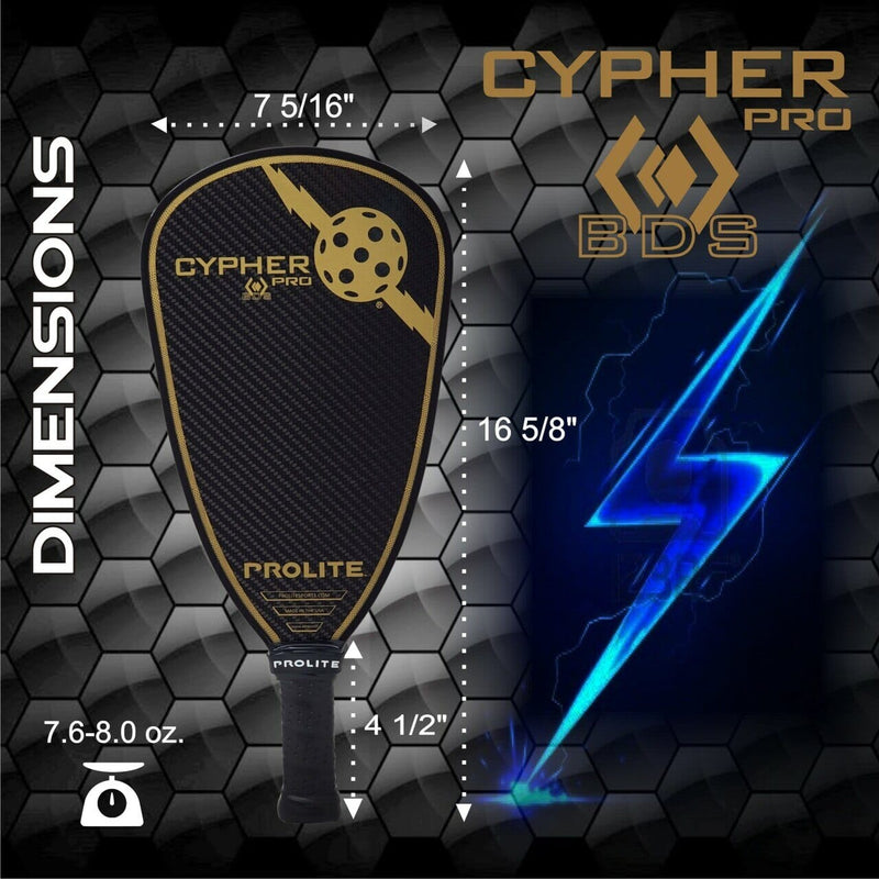 Pro-Lite Pickleball Paddles Gold Pro-Lite Cypher Pro Black Diamond Pickleball Paddle