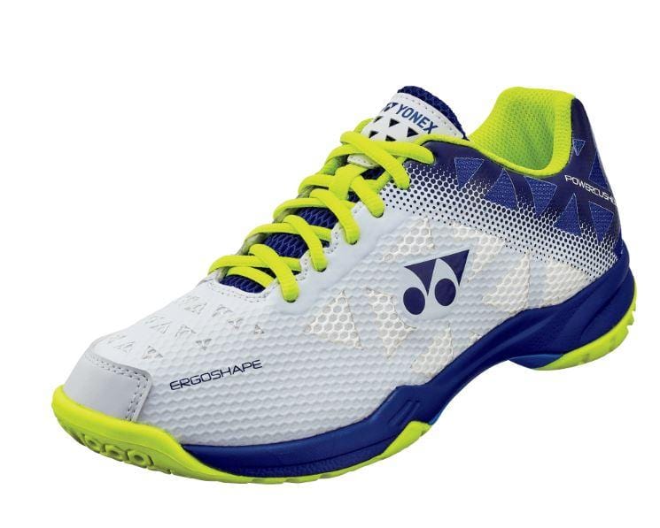 Yonex Shoes Yonex Power Cushion SHB50 Unisex Court Shoes [White/Blue]